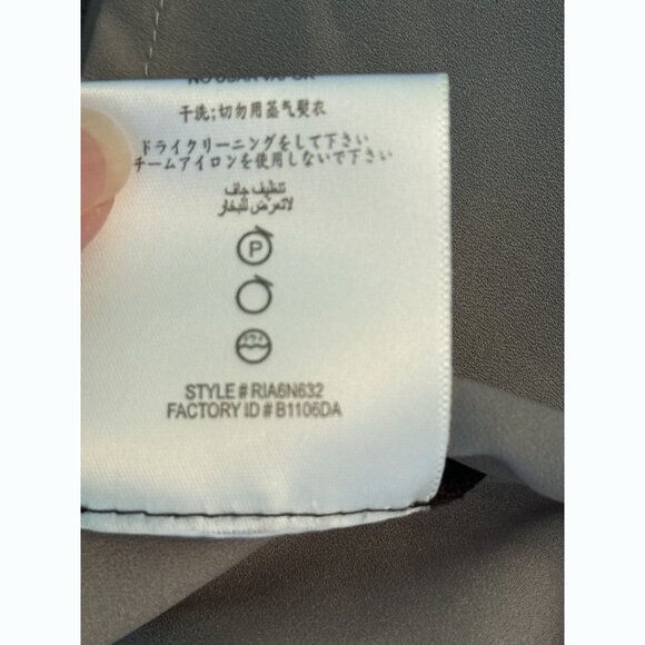 BCBGMaxAzria Amalia Silk Peplum Dress 8 Multicolor Abstract Print Gallery Chic - Picture 10 of 12